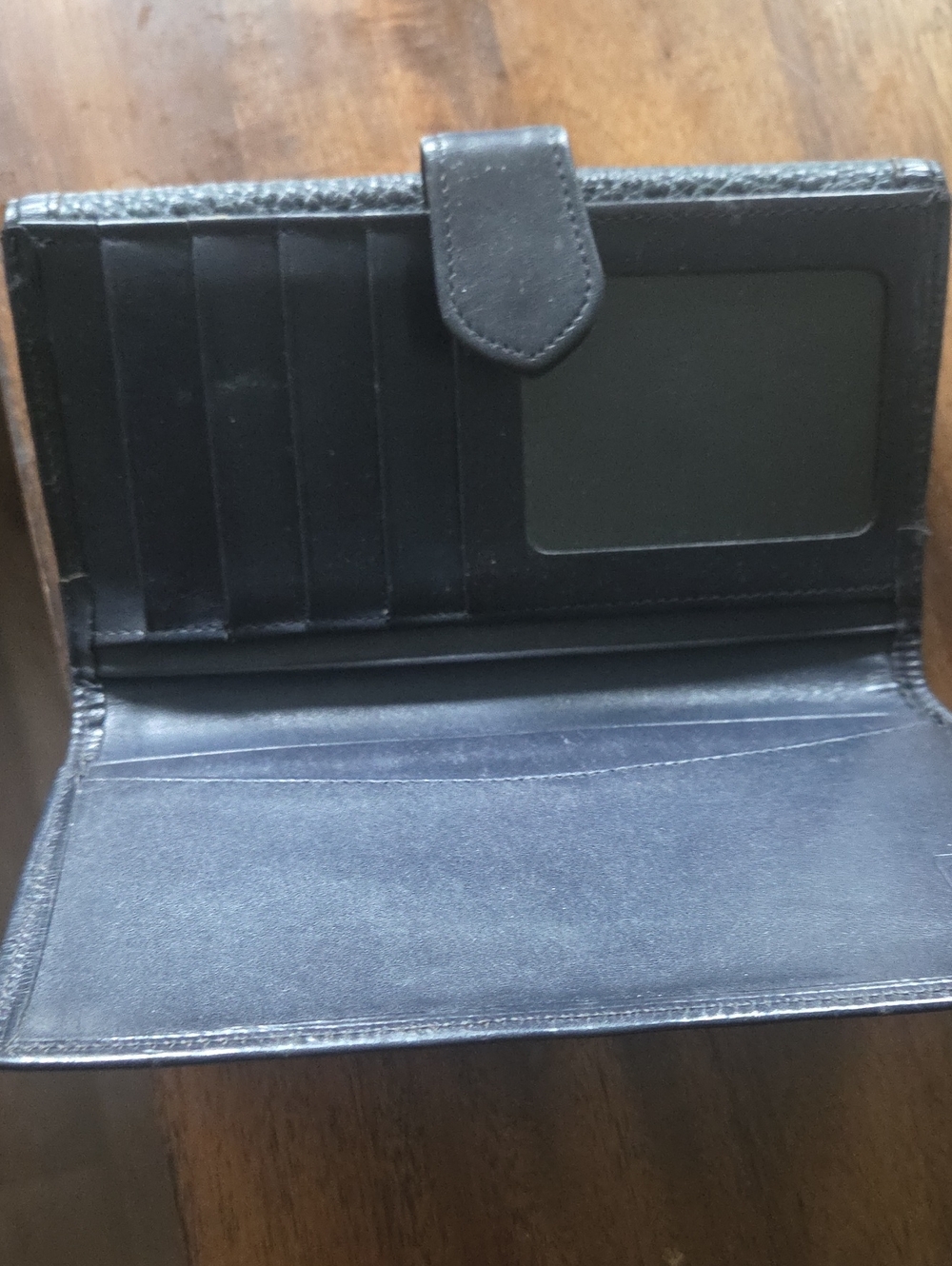 Dooney & Bourke All-Weather Leather Bifold Wallet Blue - Picture 8 of 11